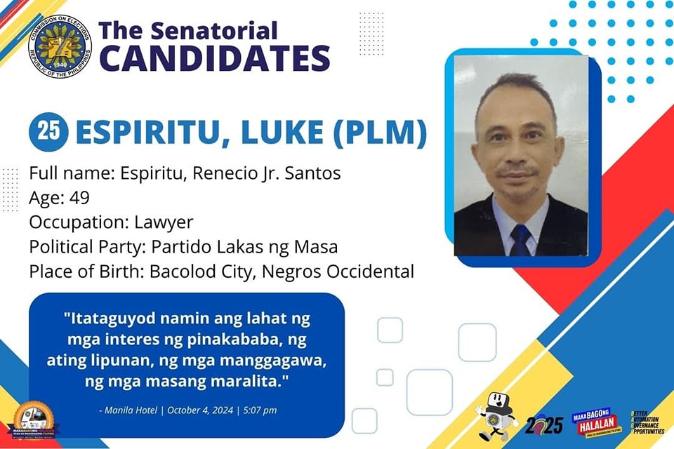 SunStar - SENATORIAL CANDIDATES ANNOUNCED The list of candidates ...