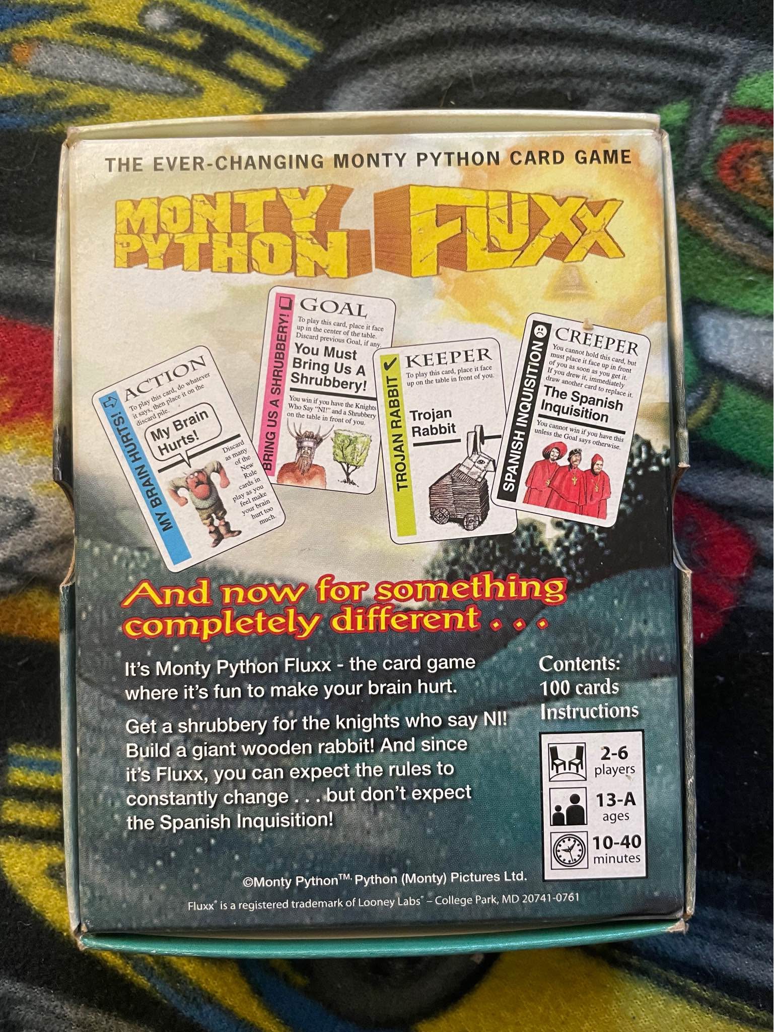 Monty Python Flux Card Game - Card Games - Blaine, Minnesota | Facebook ...