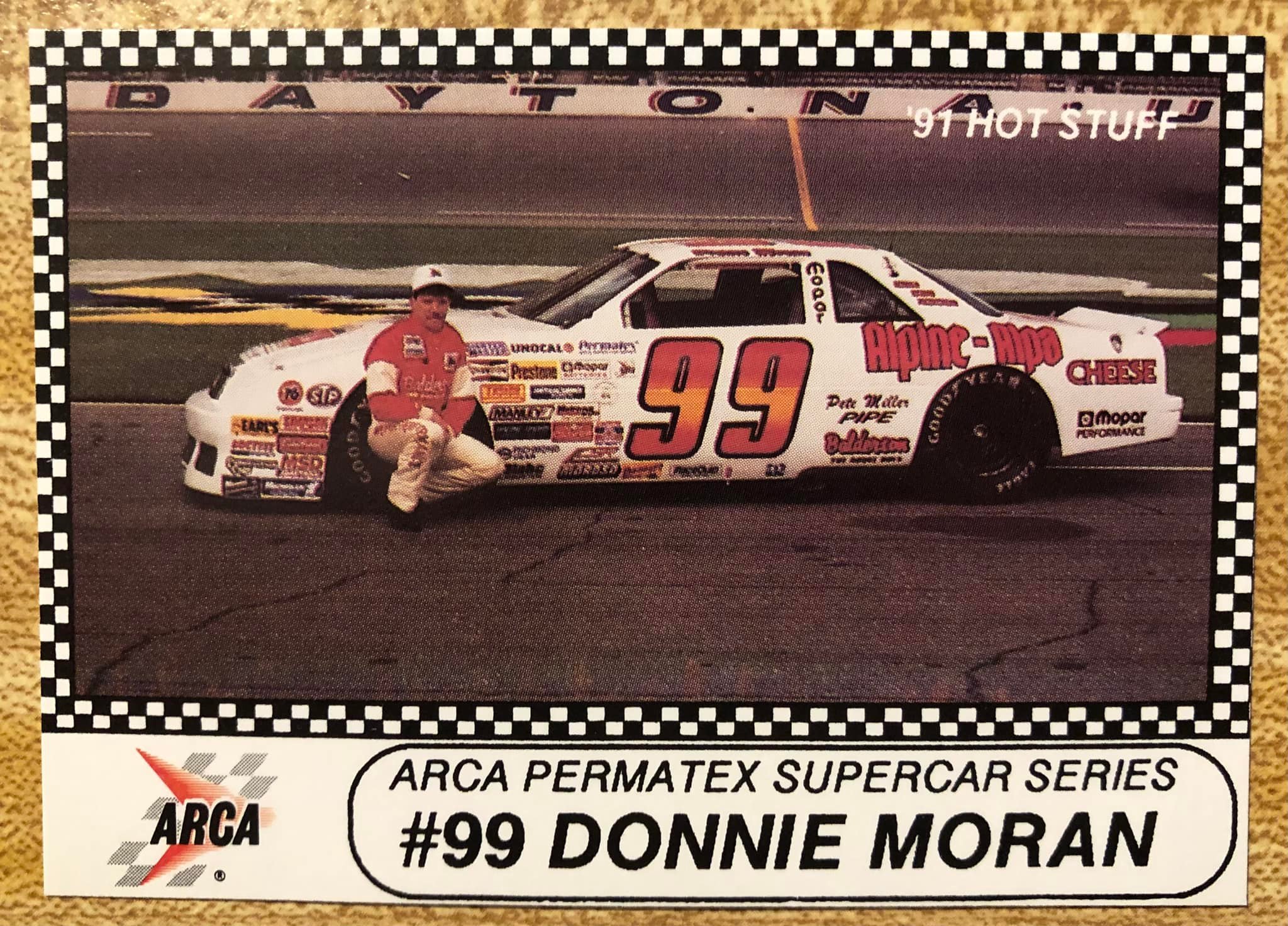 1991 Hot Stuff Racing Cards 99 DONNIE MORAN - ARCA Series -