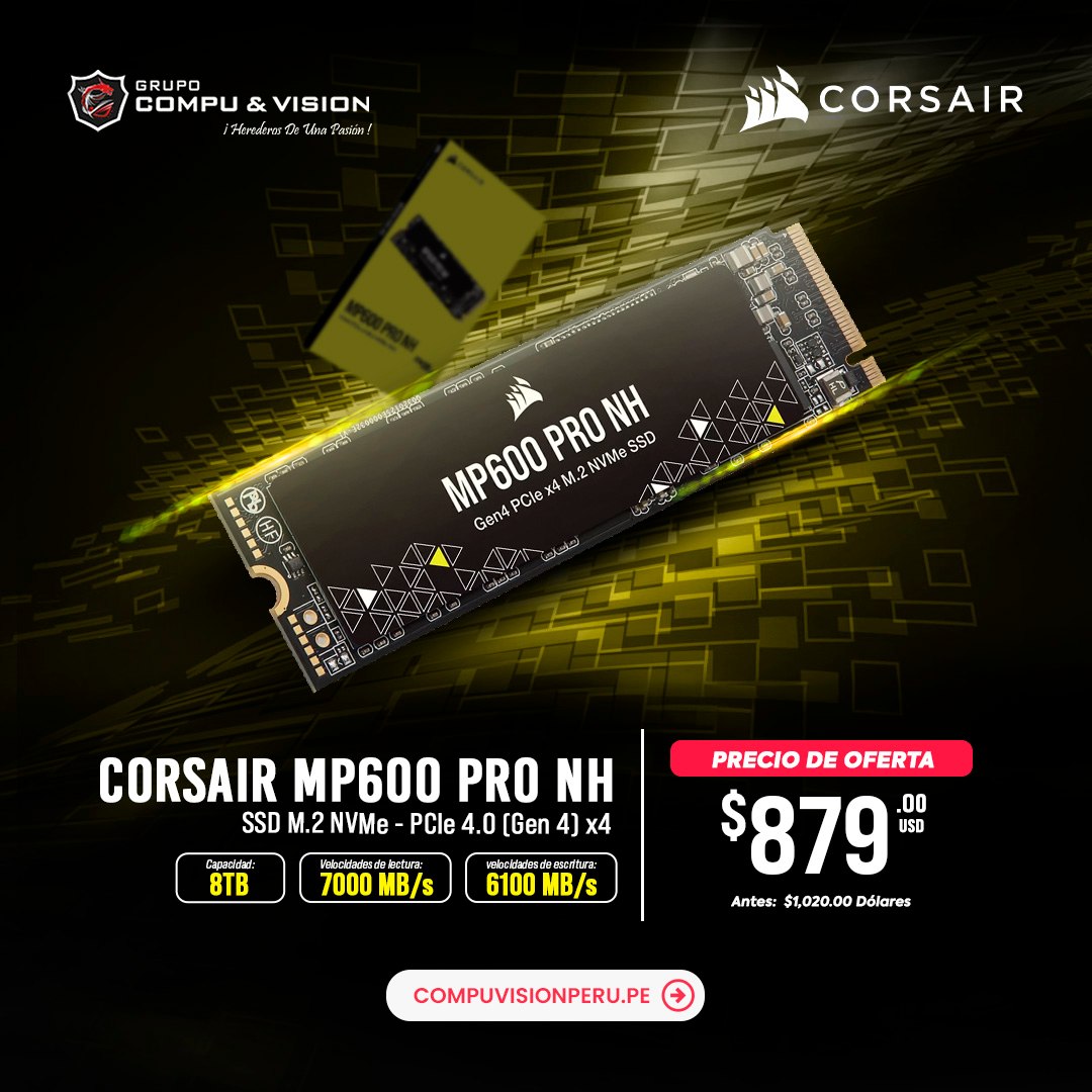 Compu - #DescuentoEspecial 🔥🔥 VELOCIDAD GEN4 ULTRARRÁPIDA 😎 SSD M.2 ...