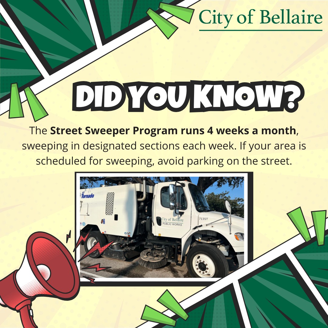 City - Did You Know? 💡 The Street Sweeper Programs runs 4 weeks a month ...