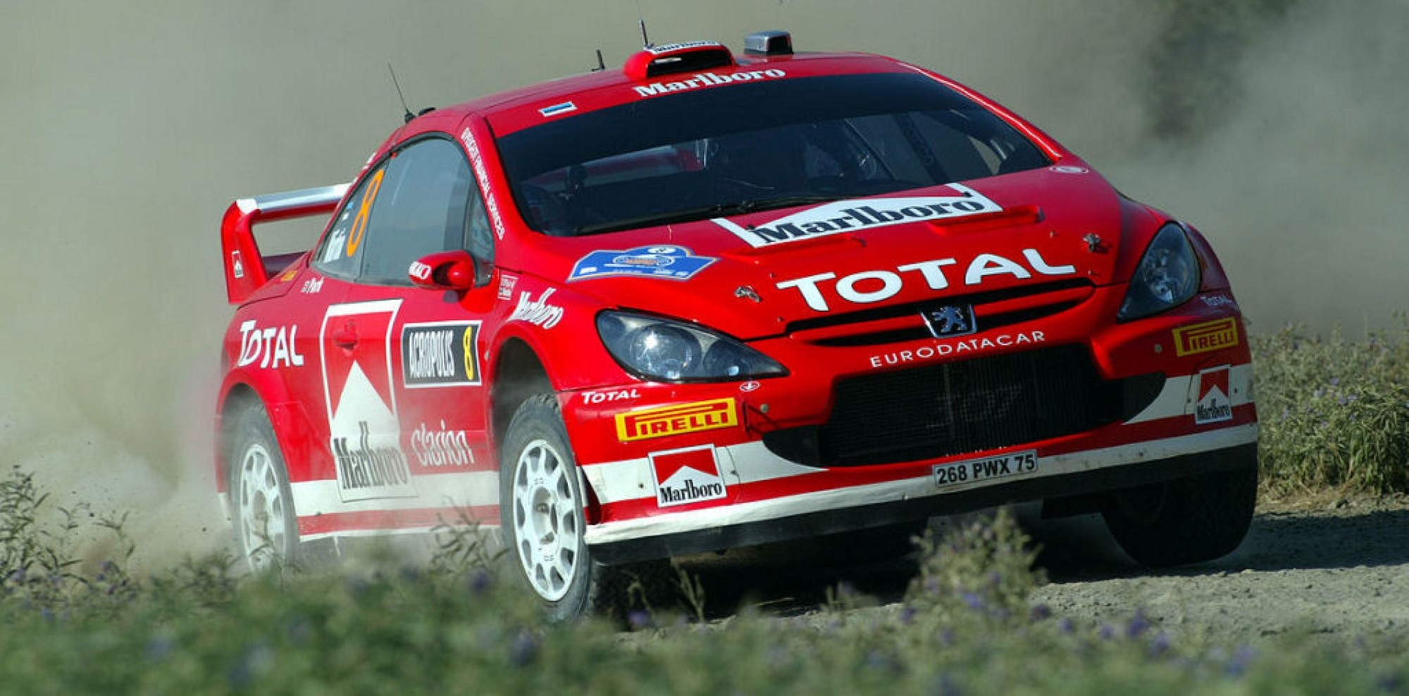 Markko Martin in Peugeot 307 WRC at 2005 Acropolis Rally