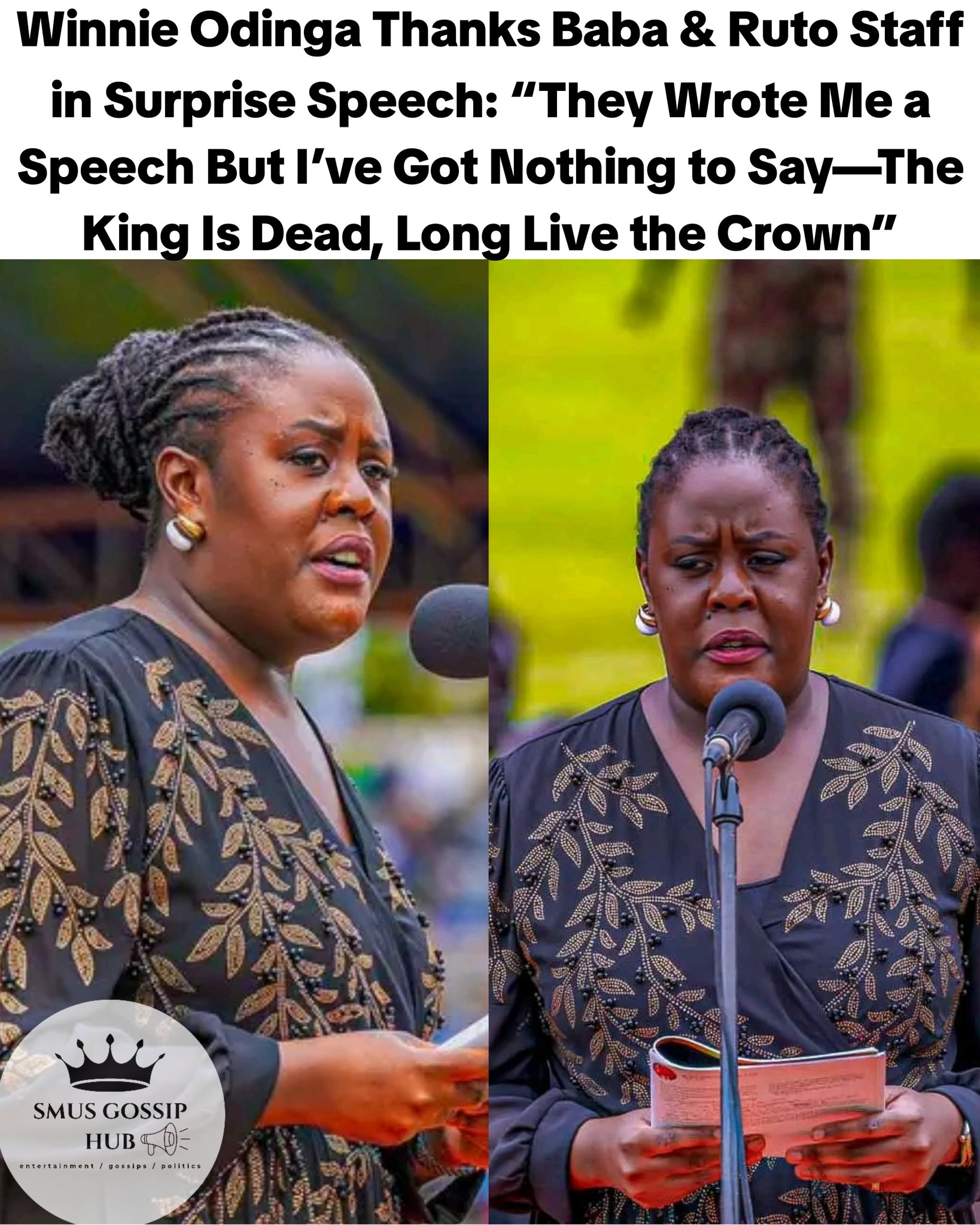 The Daily - Winnie Odinga Thanks Baba & Ruto Staff in Surprise Speech ...