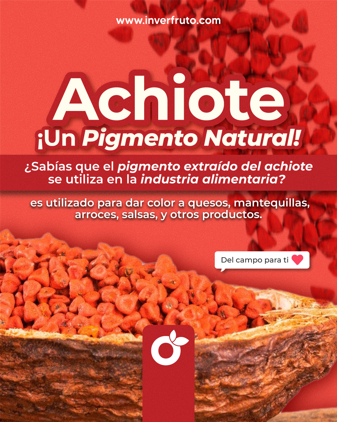 Inverfruto - El achiote, la paleta de la naturaleza 🌈 Su...