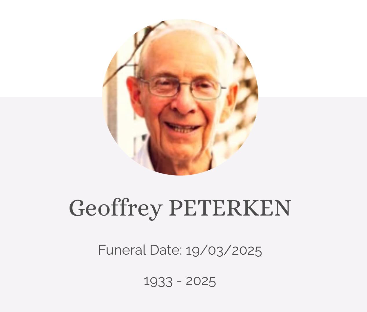 We will miss you Geoff! ️😔 - Bayside Optometry | Facebook