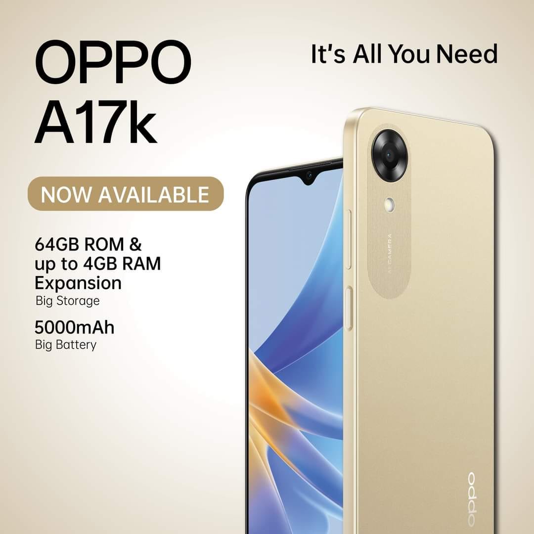 The OPPO A17k is now within your reach! You can avail this budget