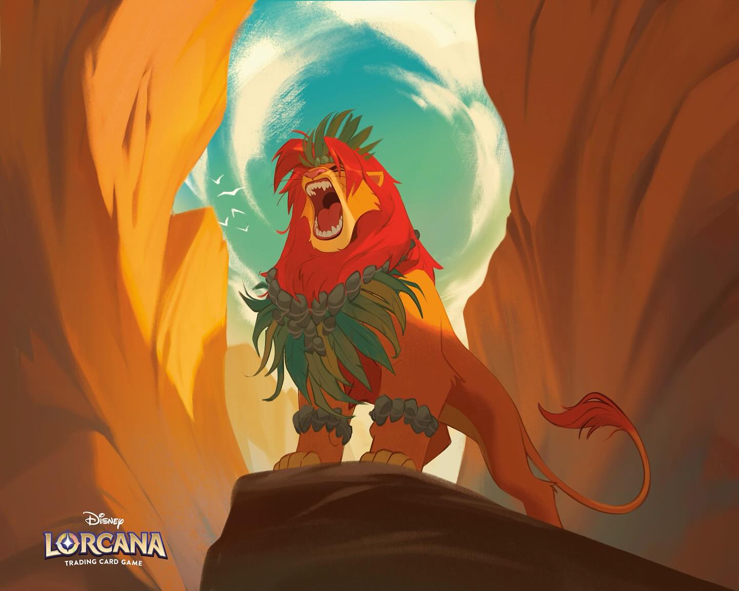 Simba foil challenge playmat for Lorcana TCG