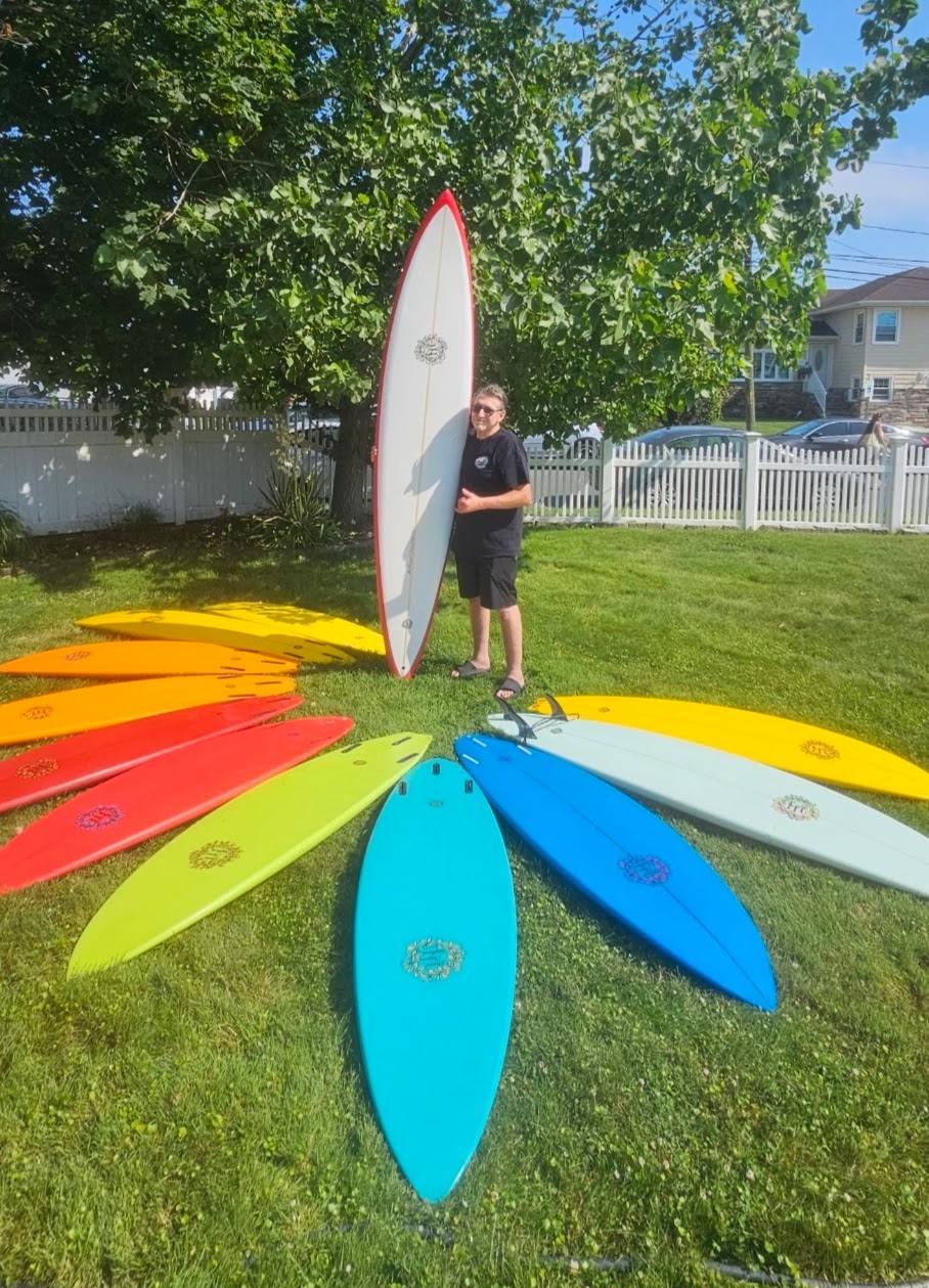 Owl Chapman handshaped surfboards at Plastic Fantastic