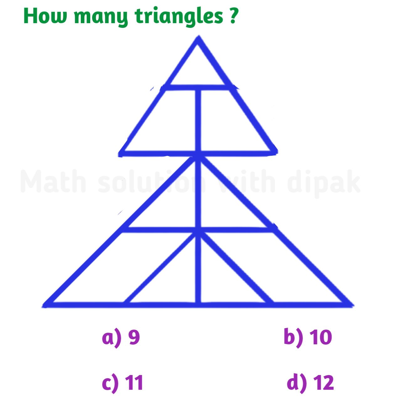 Math - How many triangles are in this figure?? #triangle #counting ...