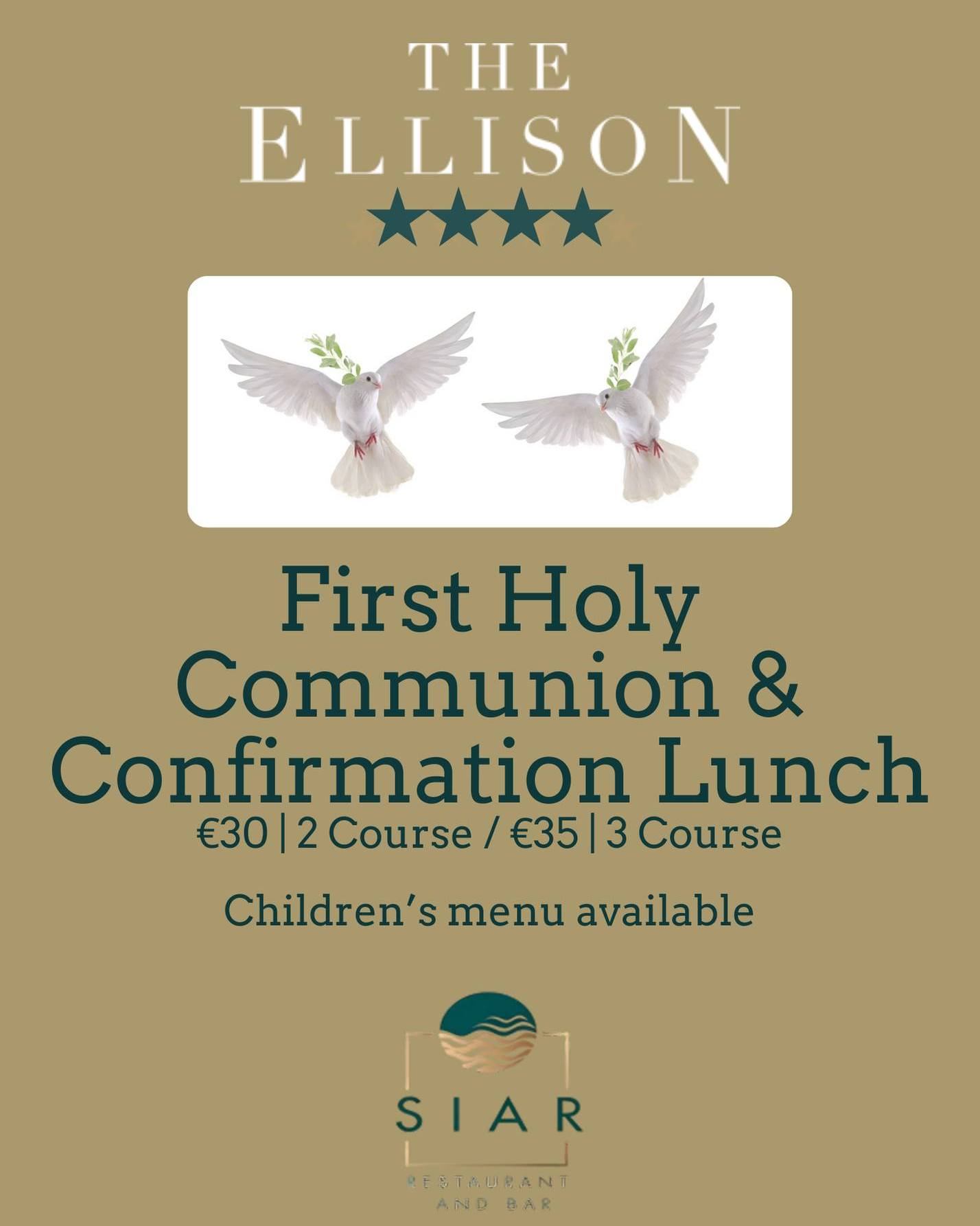 The Ellison - Celebrate First Holy Communion & Confirmation at The ...