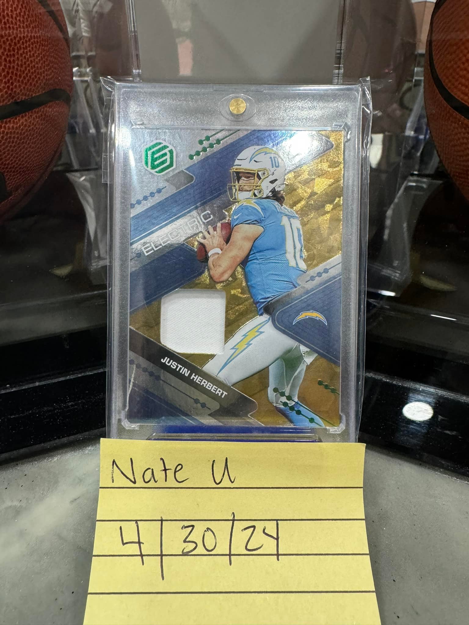 Bolt up your PC with this Justin Herbert NT RPA /10 ⚡ 2020 Panini 