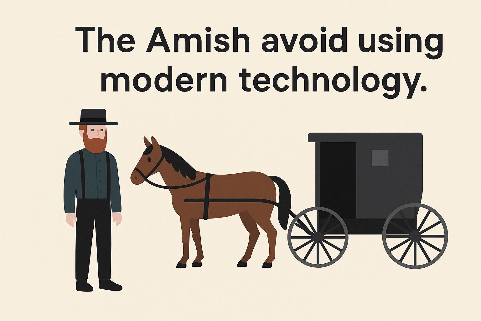 Simple - Did you know? The Amish intentionally avoid most modern ...