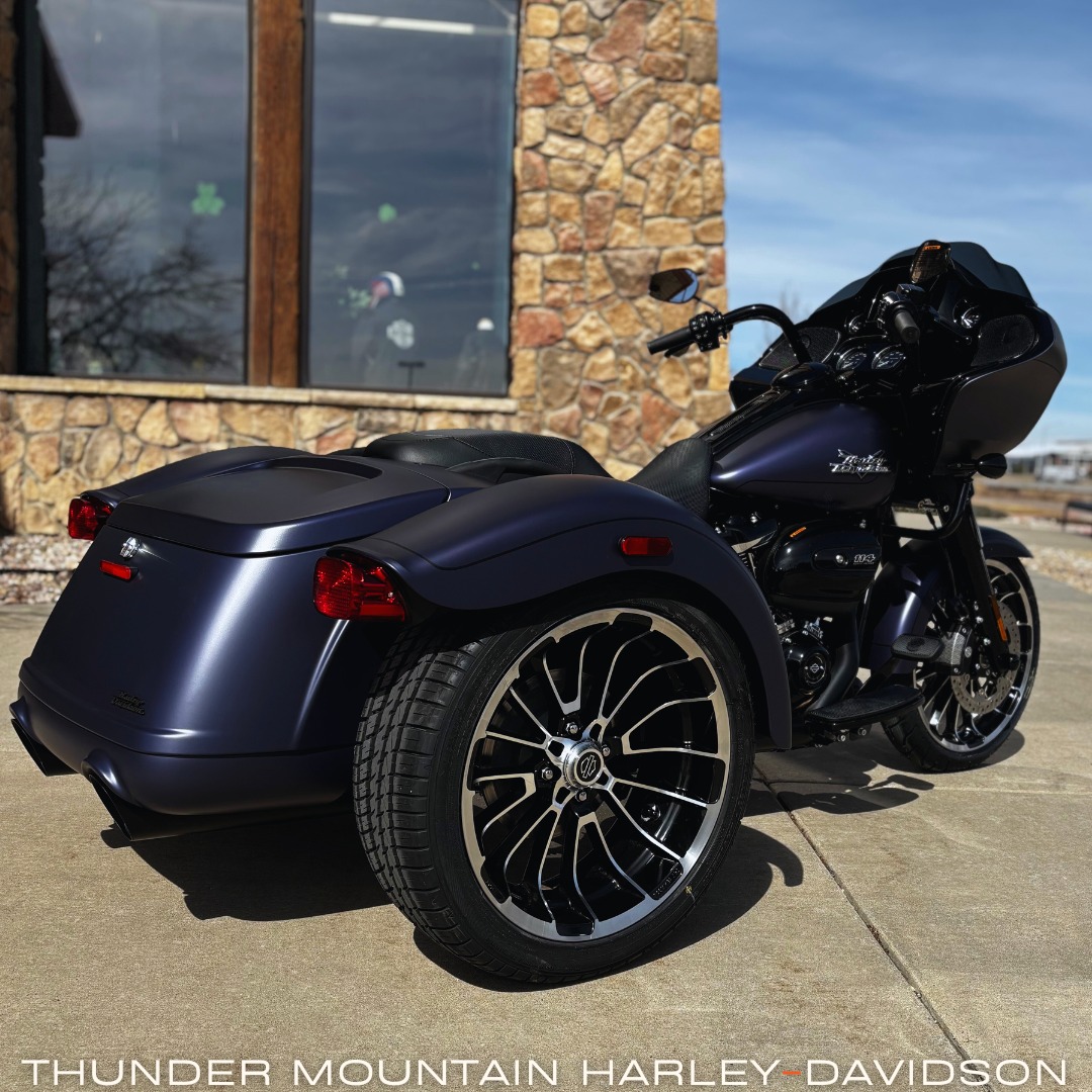 The 2025 Road Glide 3 in Purple Abyss Denim just arrived and it is