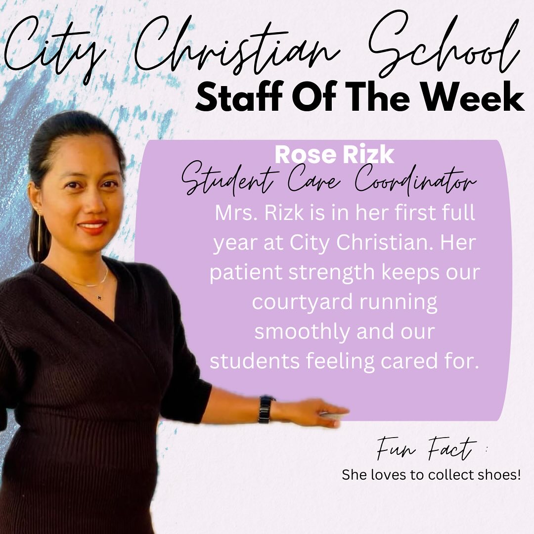 Meet Mrs.Rizk ! Comment, tell a... - City Christian School