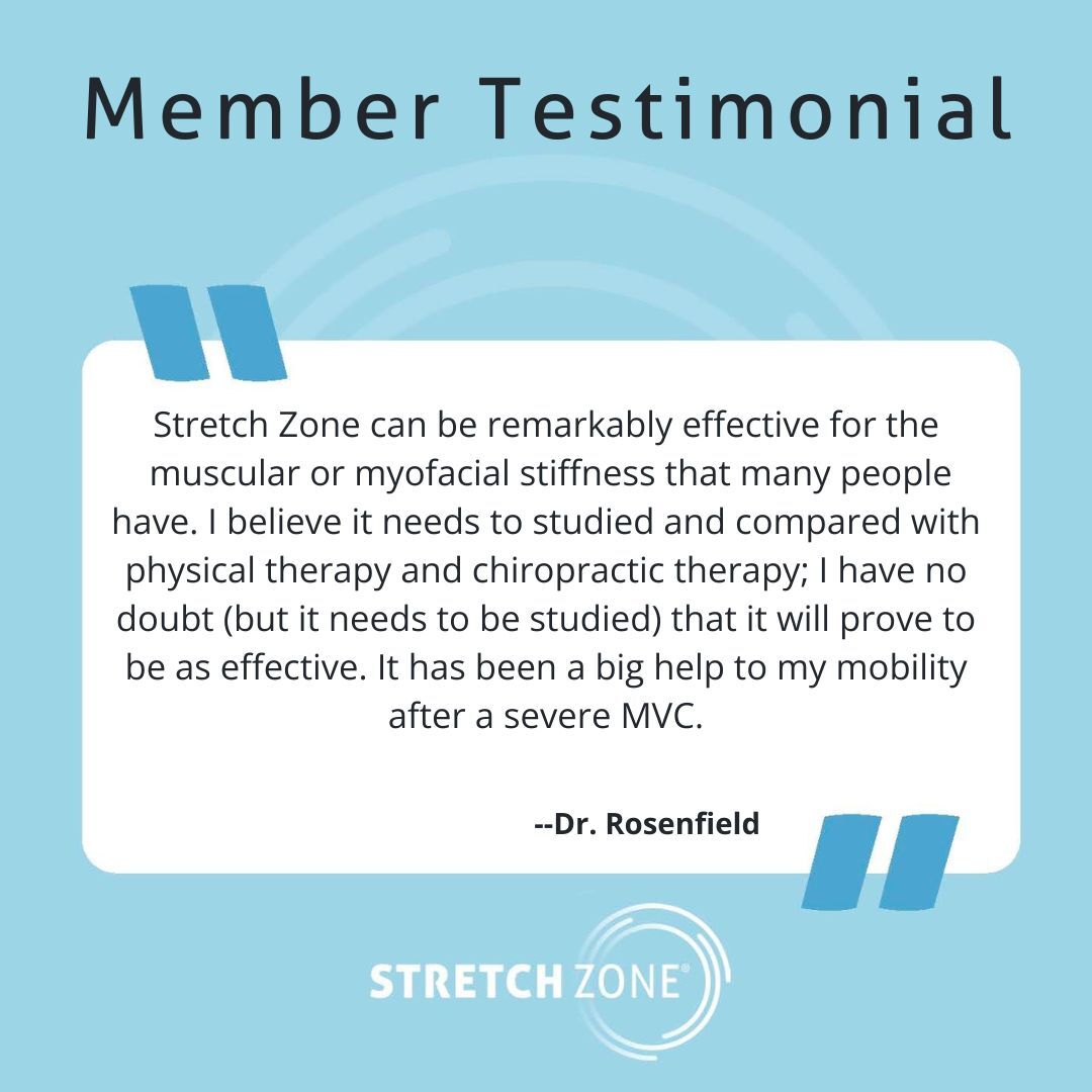 🚨 Huge thank you to Dr. Rosenfield... - Stretch Zone Tyler | Facebook