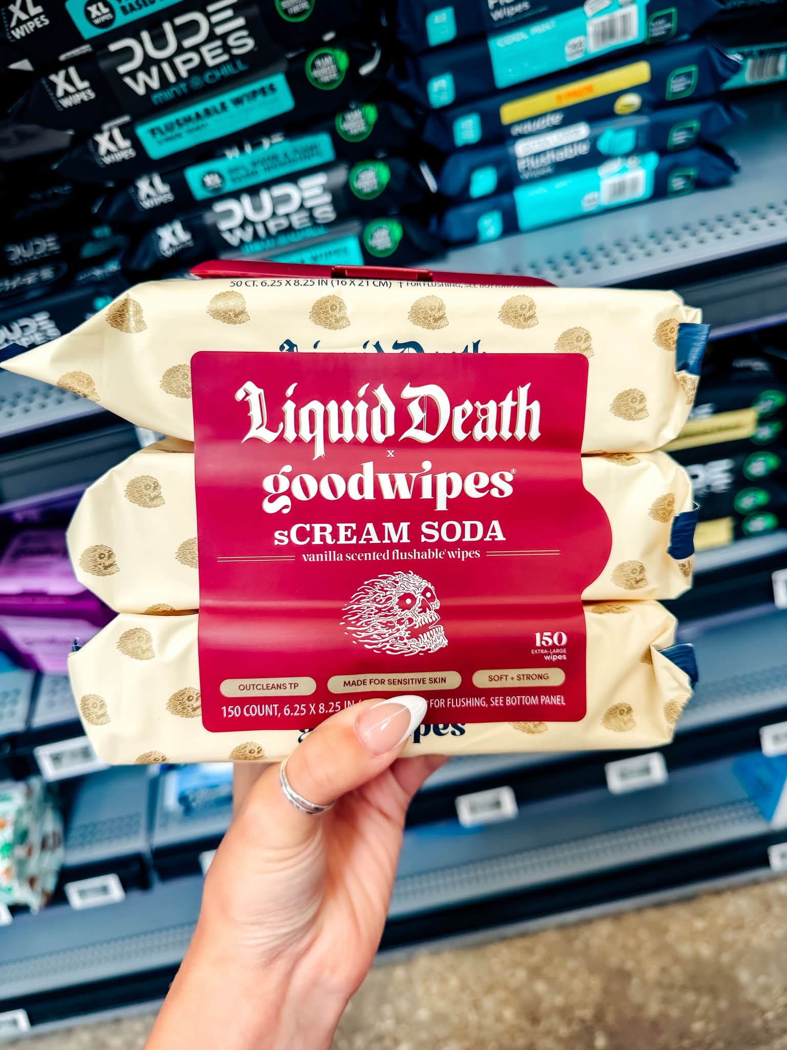 Liquid Death x Goodwipes?! 😂💀 Walmart really has a collab for