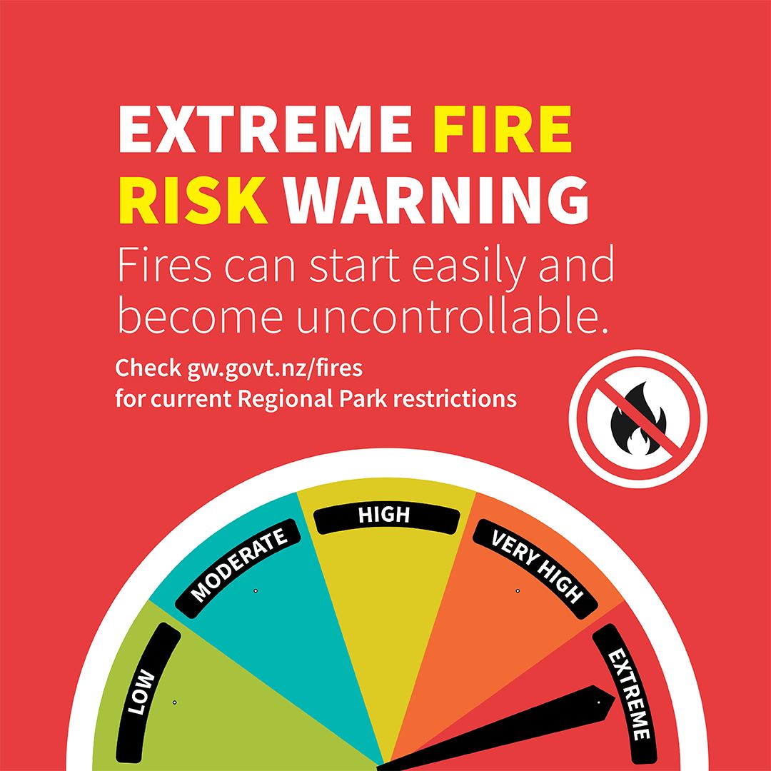 🔥🔴 EXTREME FIRE RISK WARNING - East... - Greater Wellington