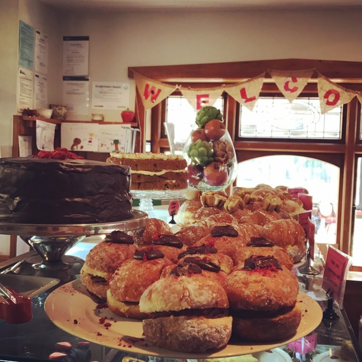 The Raspberry Café - All the goodies out on this sunny day. Come out ...