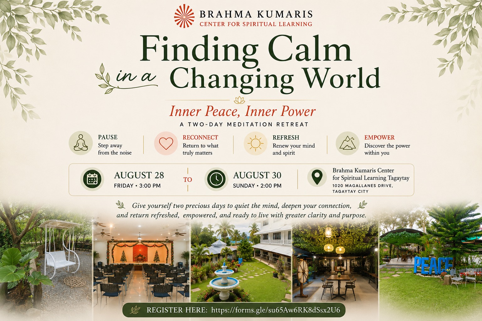 Inner Peace Inner Power Weekend Retreat