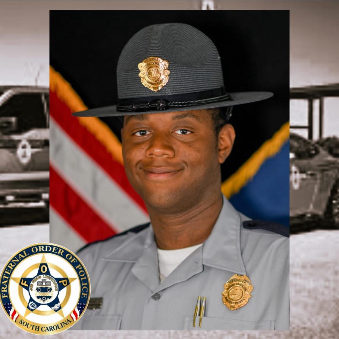This is Trooper First Class Dennis Ricks. Since 2023, he's served