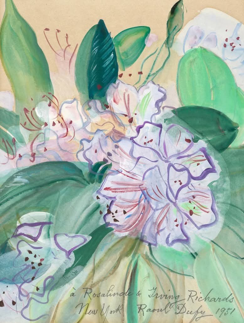 ジャン・デュフィ、BOUQUET DE FLEURS、海外版超希少レゾネ ジャン
