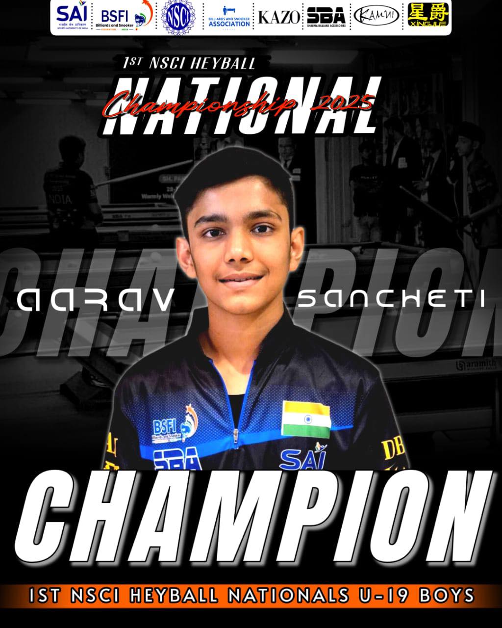 BSFI - 🔥🏆 CHAMPION ALERT! 🏆🔥 Big congratulations to Aarav... | Facebook