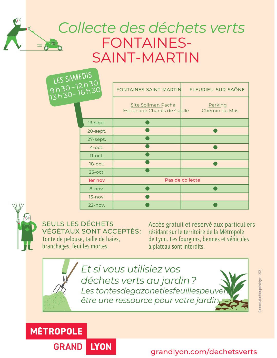Commune - 🍂 Collecte des déchets verts – Automne 2025 🍂 La collecte ...