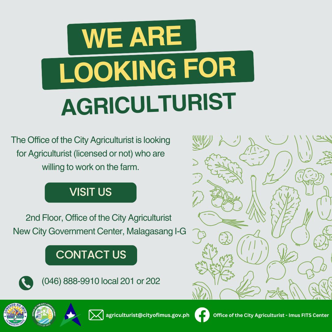 Office of the City Agriculturist - Imus FITS Center | Imus