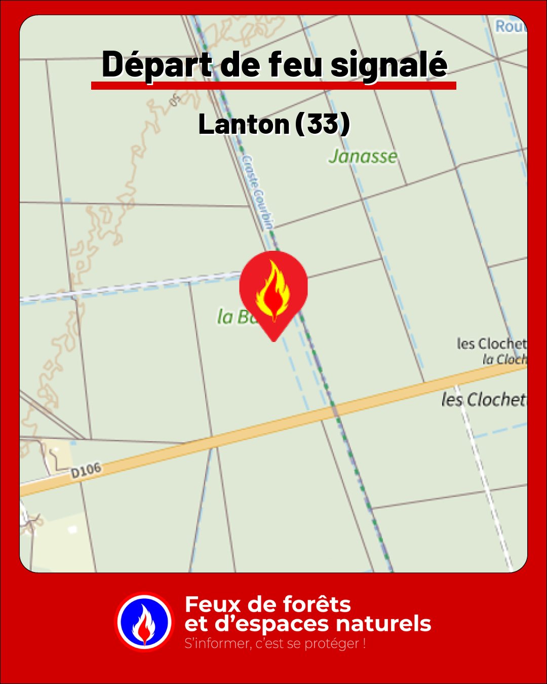 🚨 Lanton (33) : Départ de feu... - Feux de forêt - Gironde | Facebook