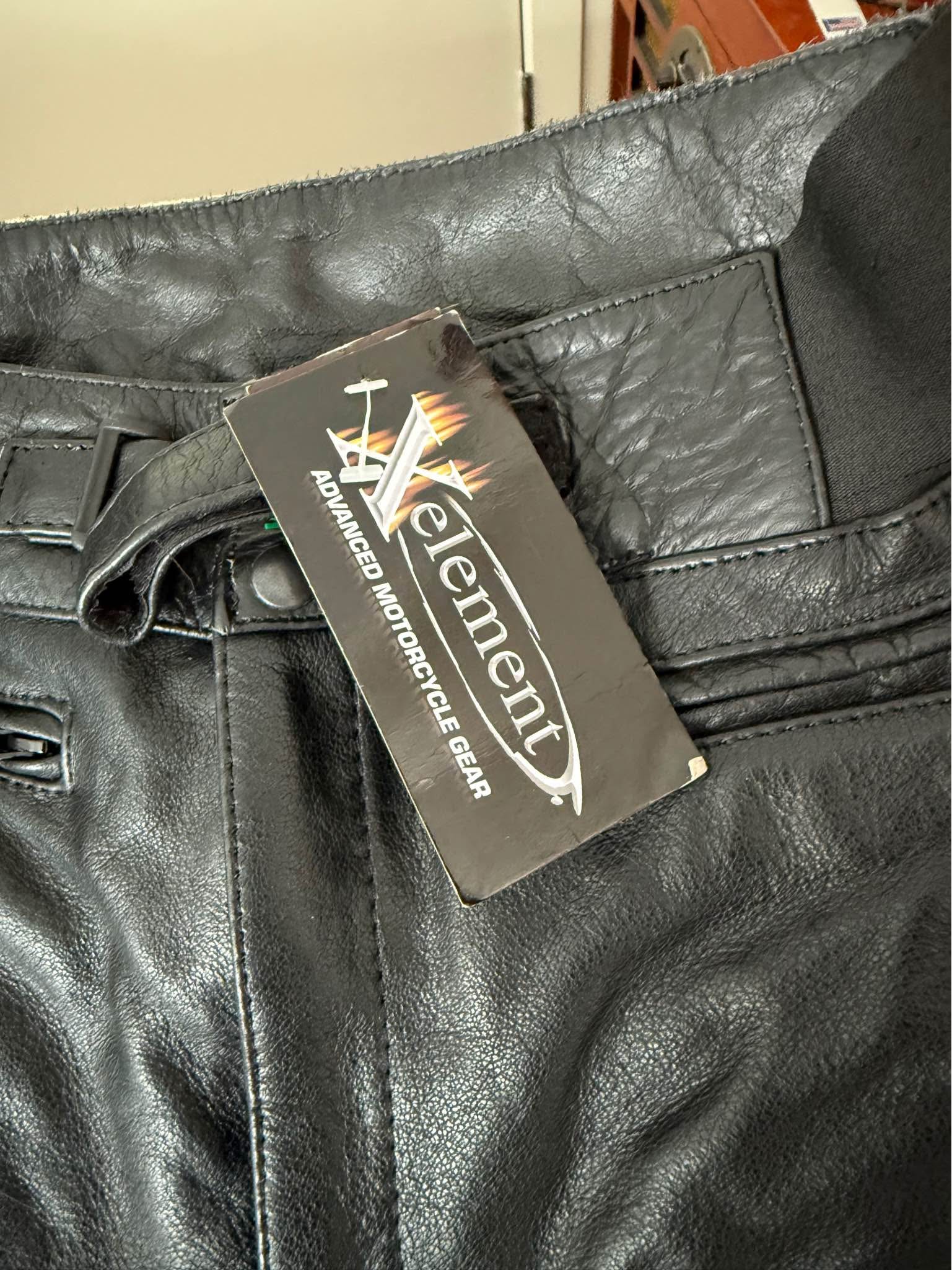 Xelement Advanced Motorcycle Gear black leather motorcycle pants ...
