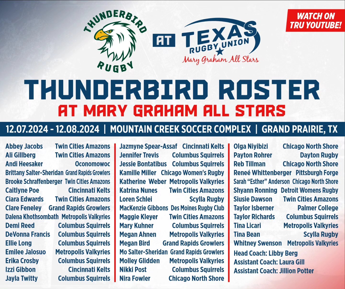 🏉 2024 Mary Graham All Stars Rugby... - Midwest Rugby Union | Facebook