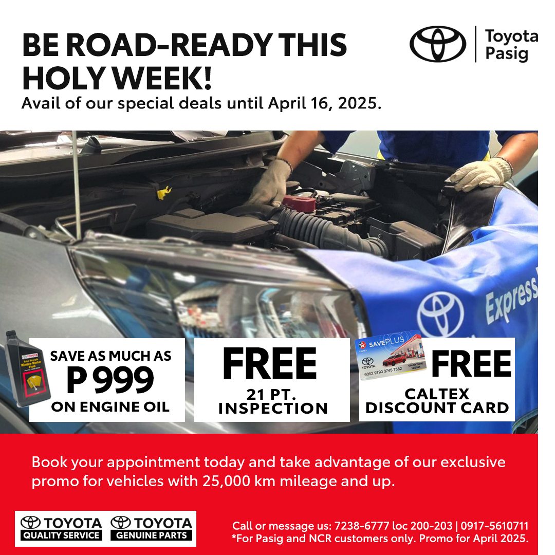 Toyota - Planning a road trip this holidays? Make sure your ride is in ...
