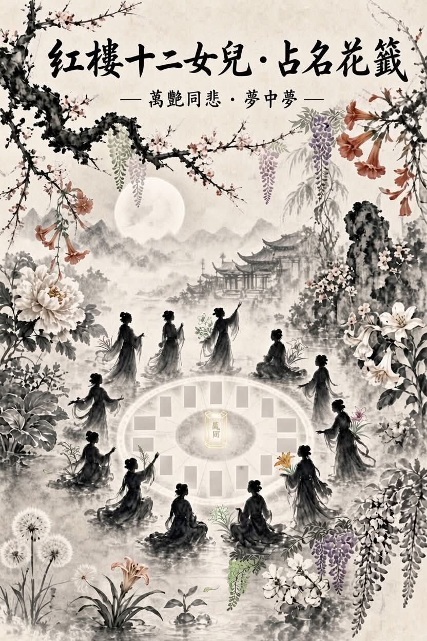 瓷版畫：胡湘雲-《黛玉葬花》、87版《紅樓夢》中的黛玉葬花《葬花詞