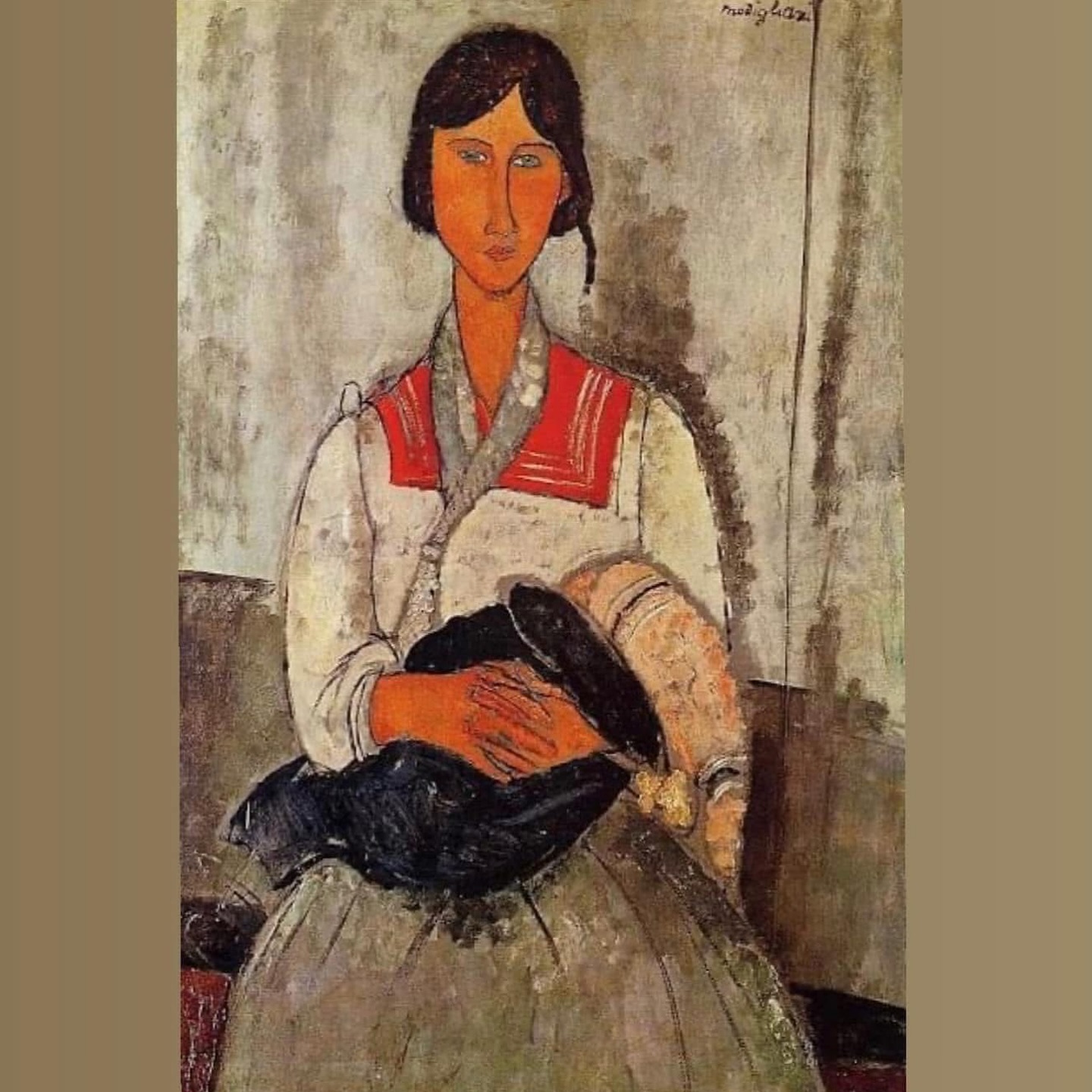 Amedeo Modigliani (1884–1920) Gypsy Woman with Baby, 1919 National