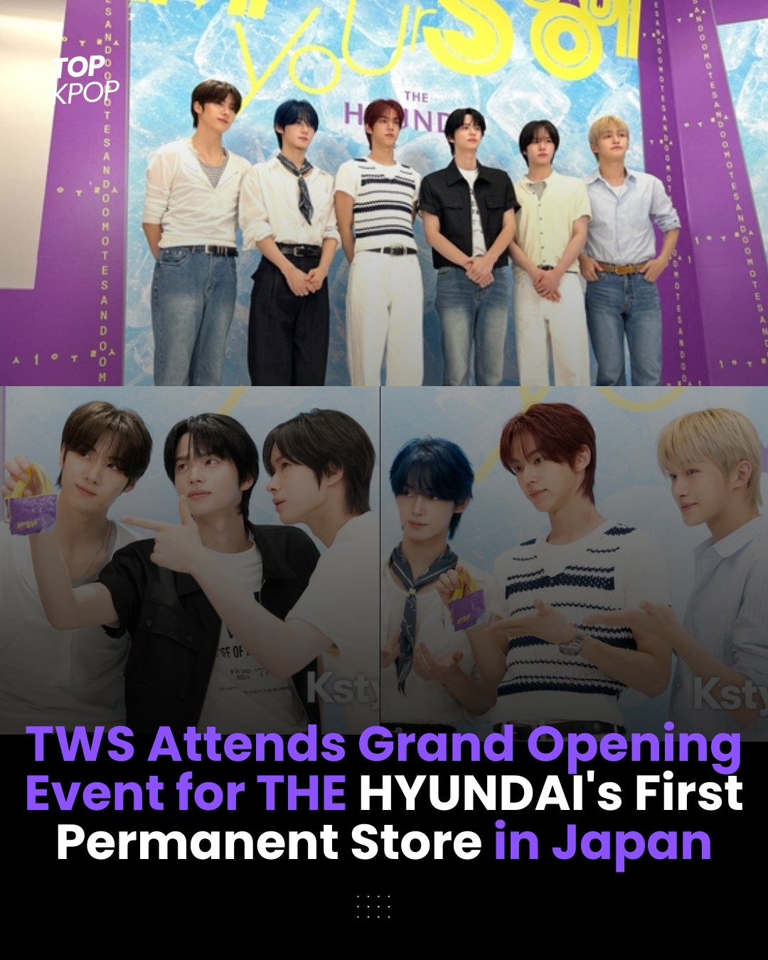 TWS TURNS HEADS WITH STUNNING VISUALS AT THE HYUNDAI'S JAPAN