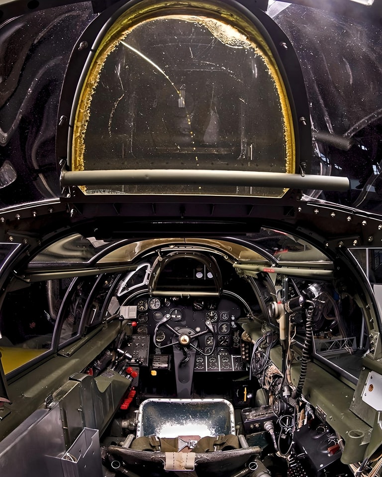 Cockpit of a P-61 