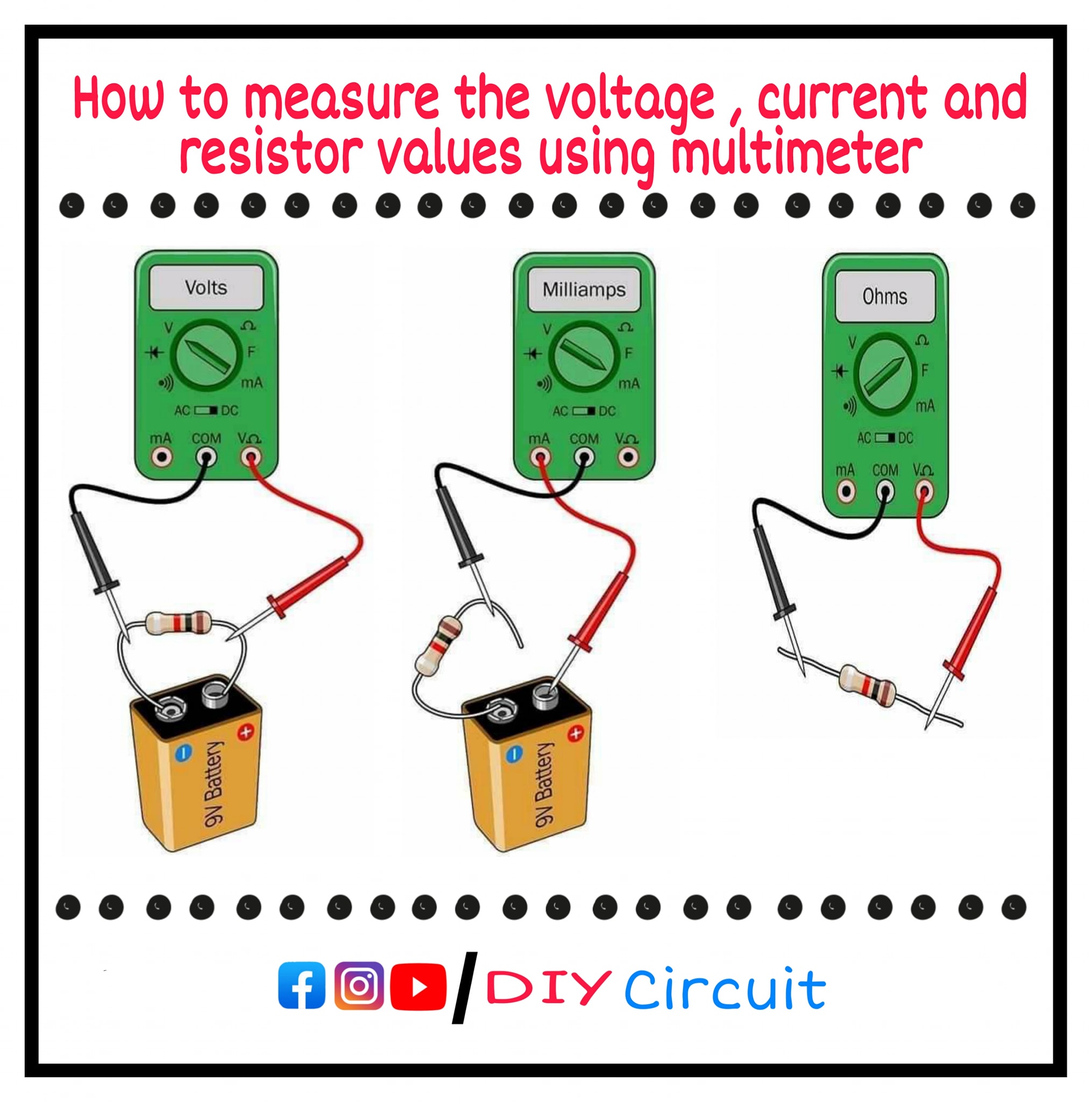 DIY Circuit - How to measure the voltage , current and... | Facebook