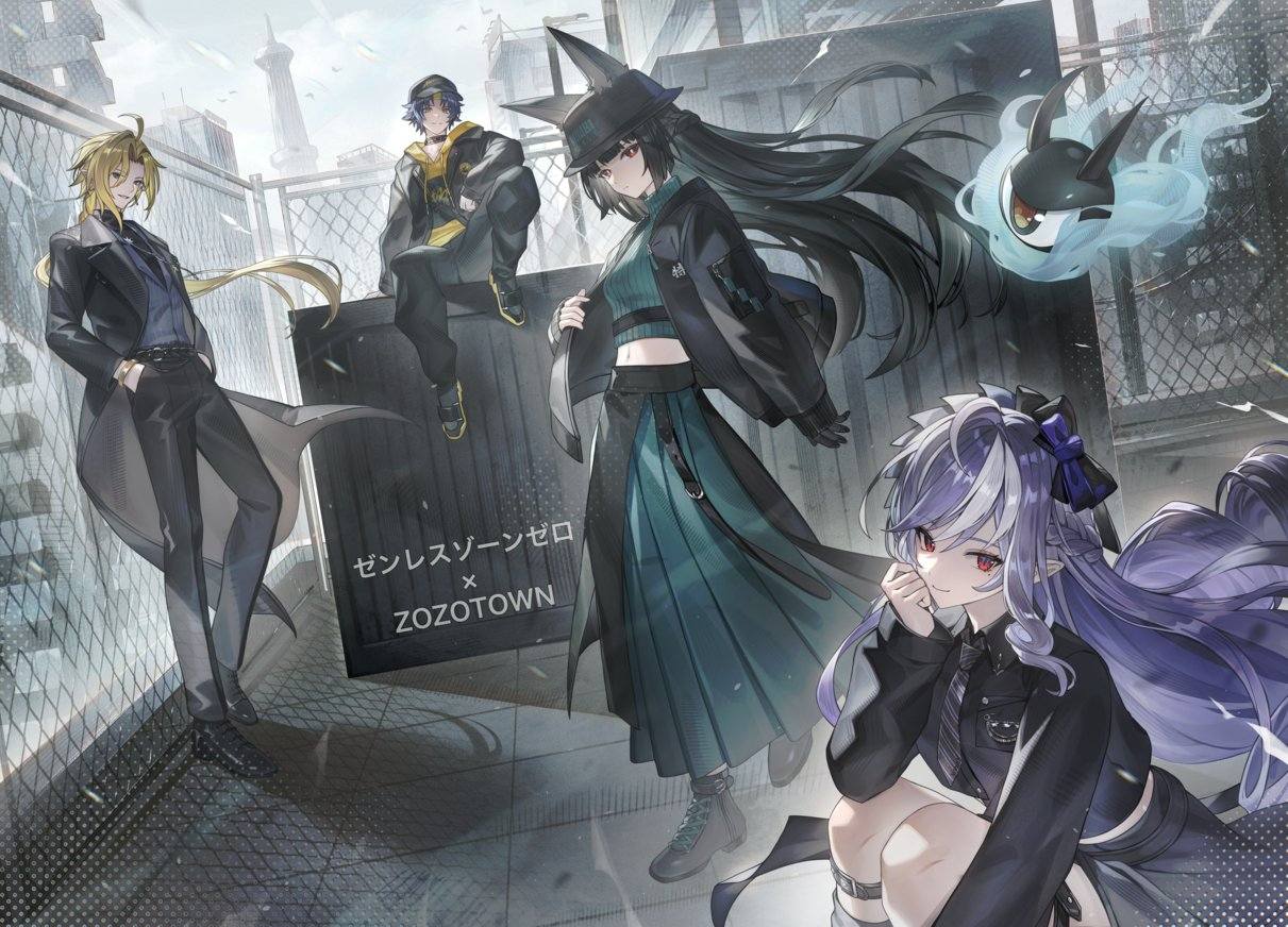 Art to celebrate official Zenless Zone Zero and Zozotown