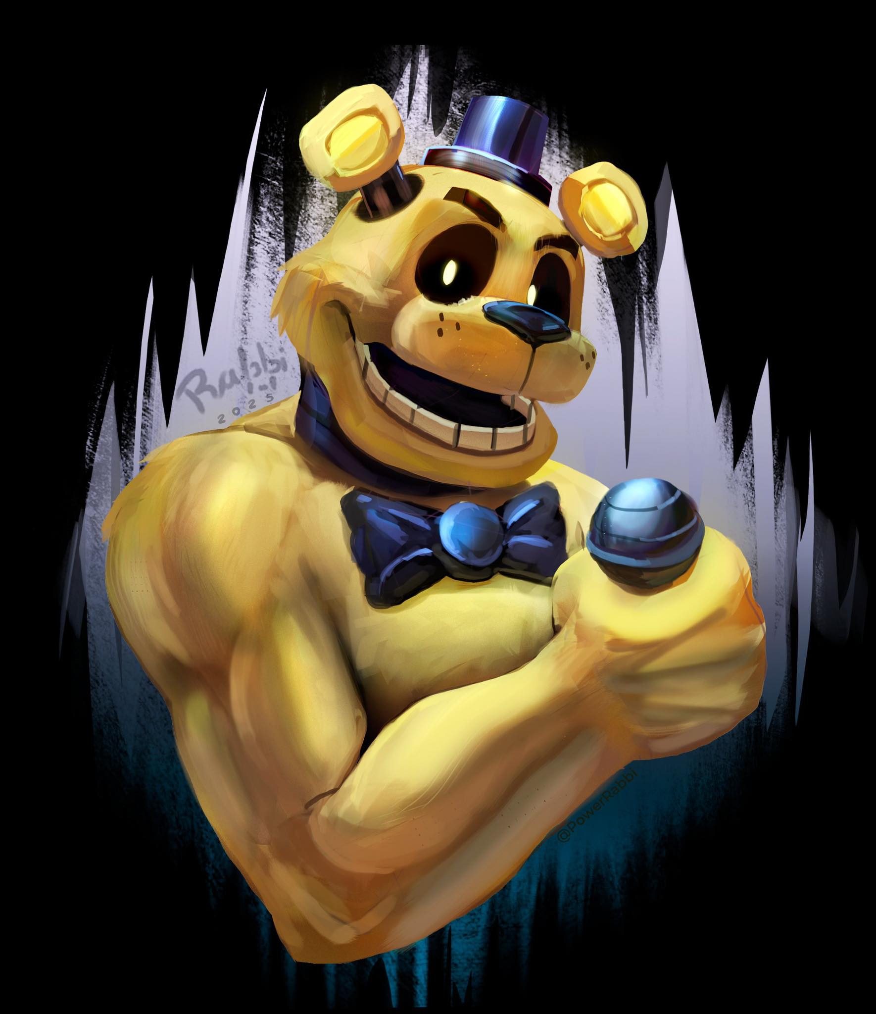 Five - Golden Freddy #drawing #FNAF #digitalart #art #fnaffanart # ...