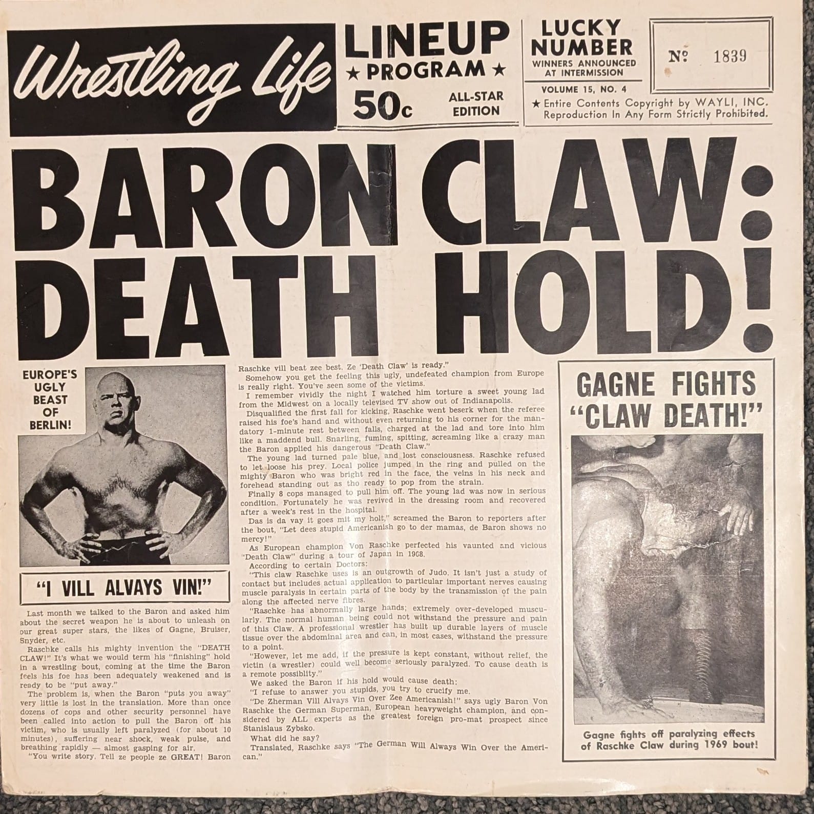 Baron - Secrets of The Claw revealed! Death hold! The Claw on Amazon ...