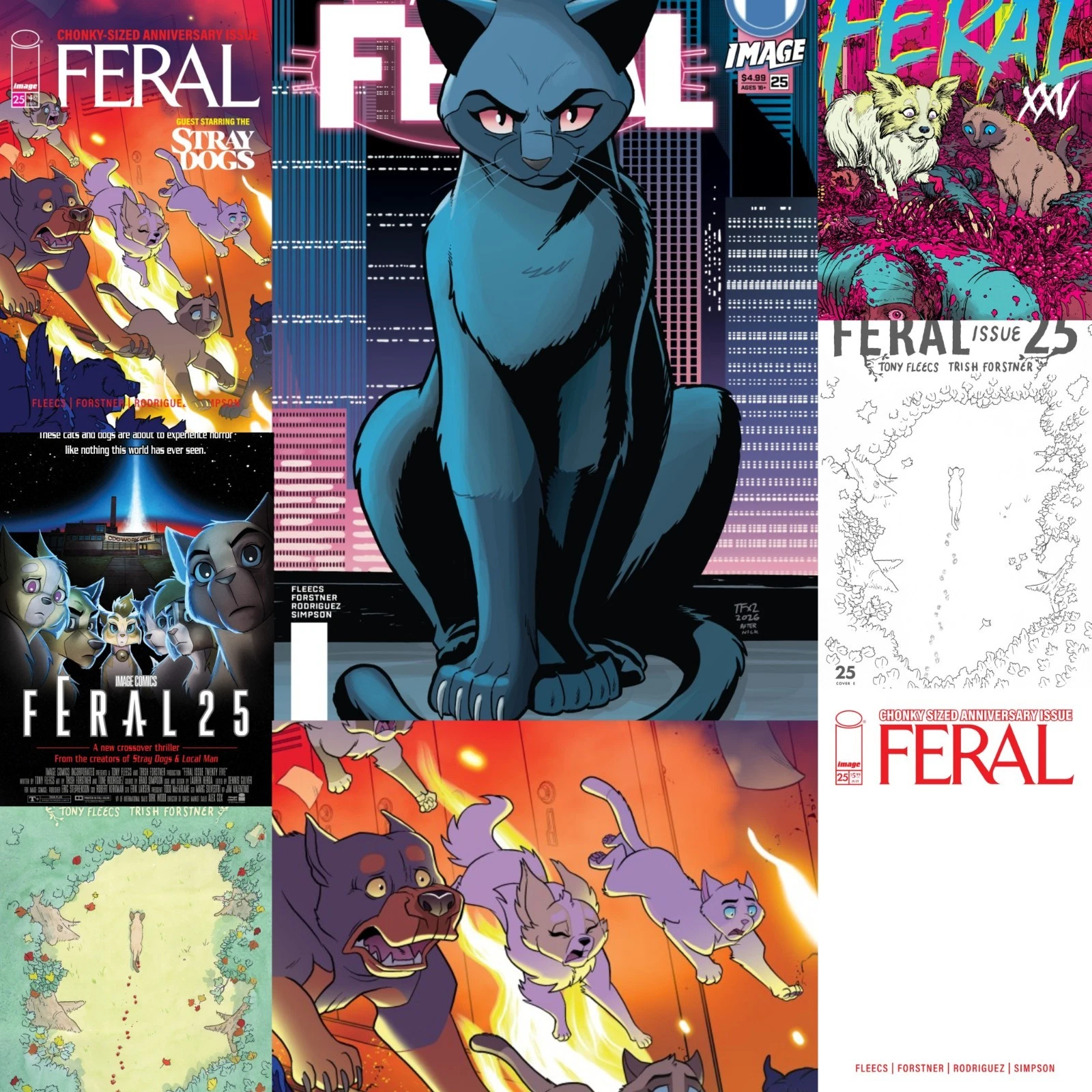 Feral #25: Cats and dogs team up against CDC and serial killer