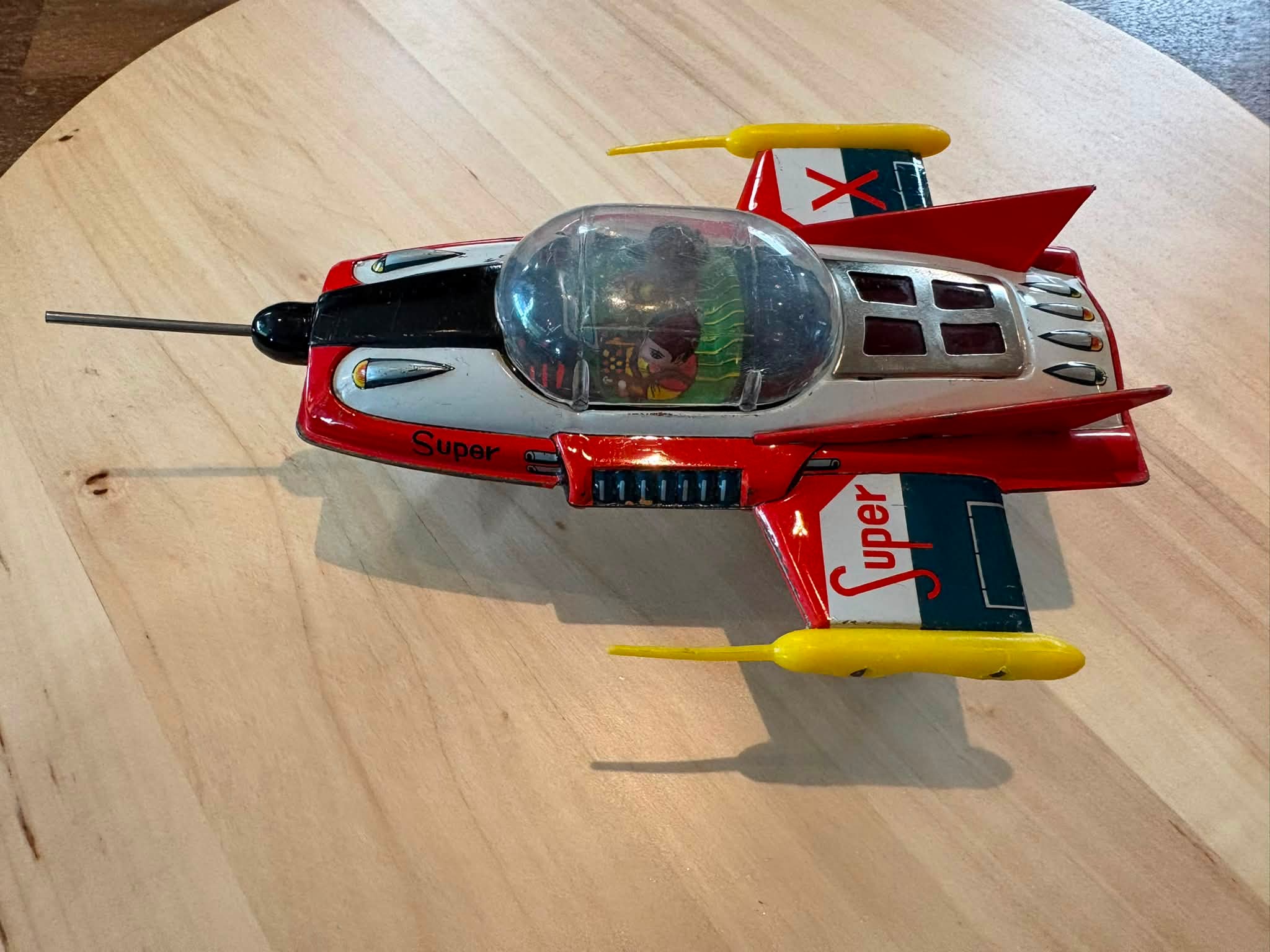 Vintage Sparkling Space Ranger X-36 toy from Japan