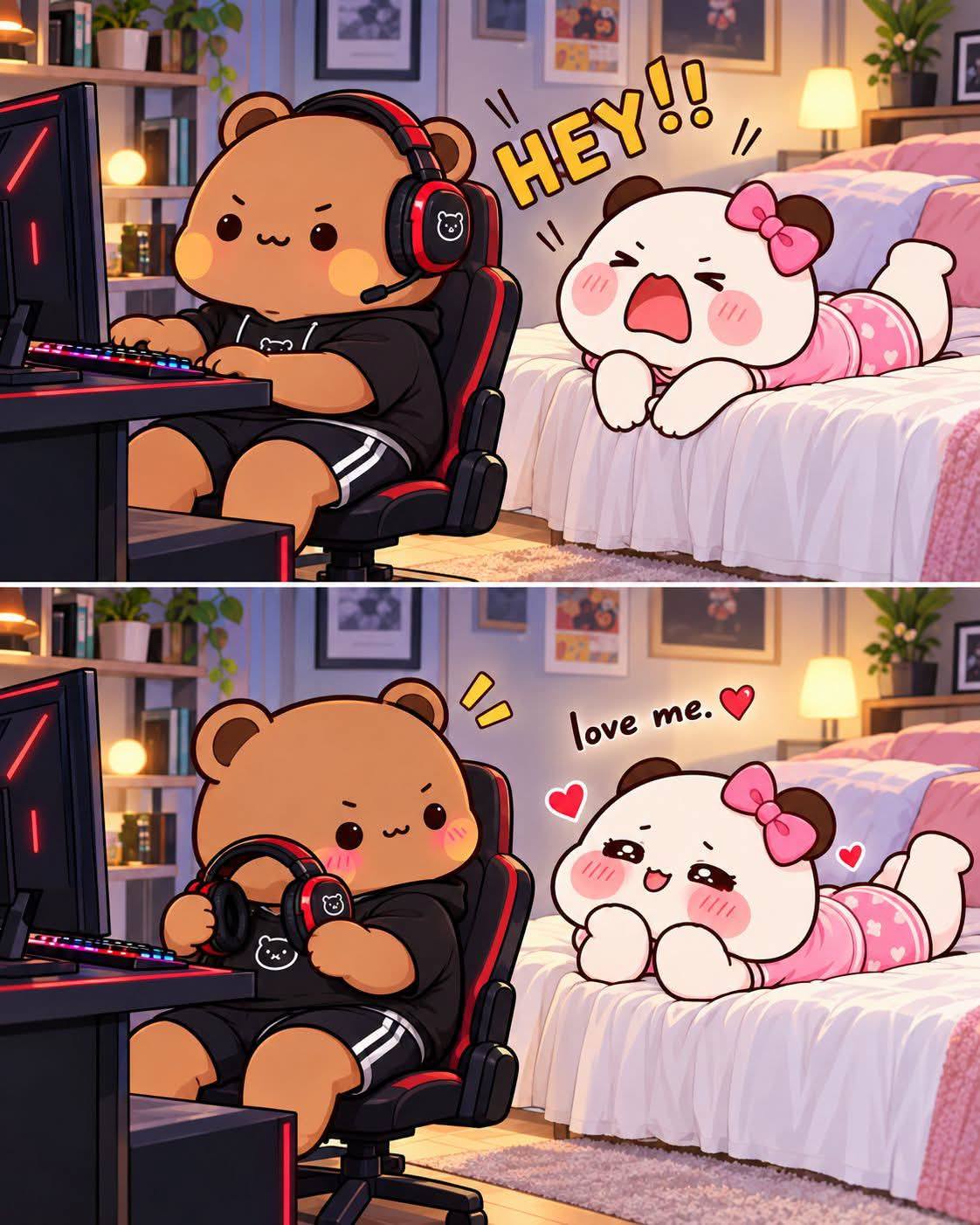 【レア】good night good nie 晩睡早捏 くま スクイ Good night everyone and see you tomorrow..
