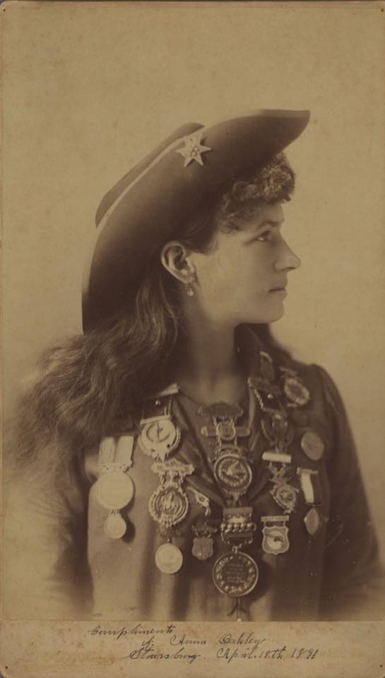 Annie Oakley, 1903 (Colorized). #annieoakley