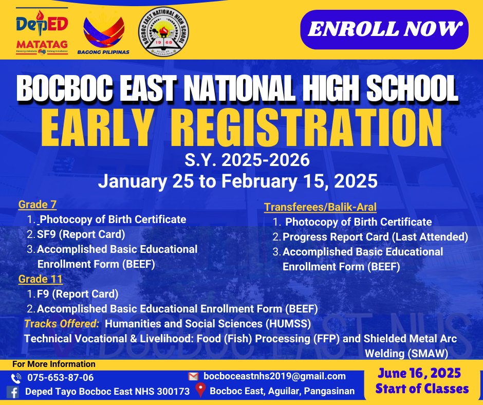 DepEd - EARLY REGISTRATION NOTICE FOR THE S.Y. 2025-2026! Starting ...