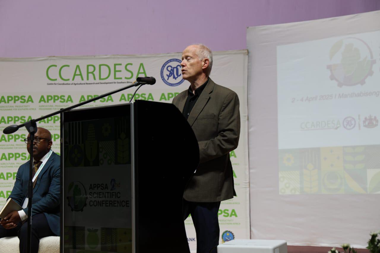 CCARDESA - Daniel Gerber, representing the World Bank, emphasizes the ...