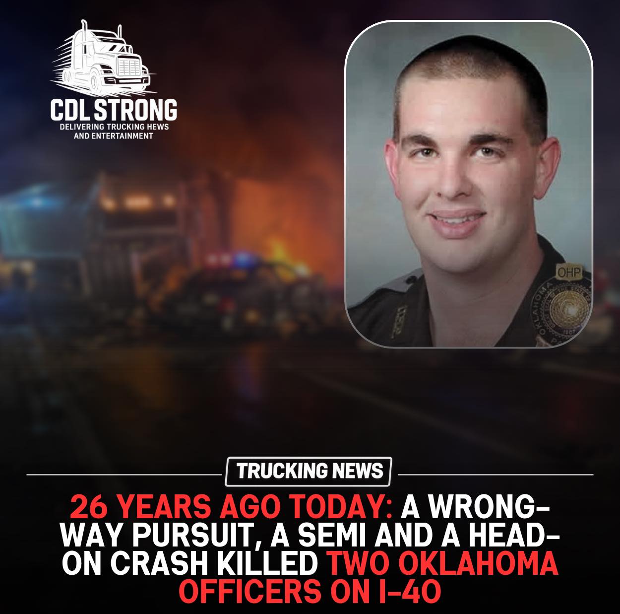 Oklahoma officers Trooper Matthew Evans and Officer Jeffery