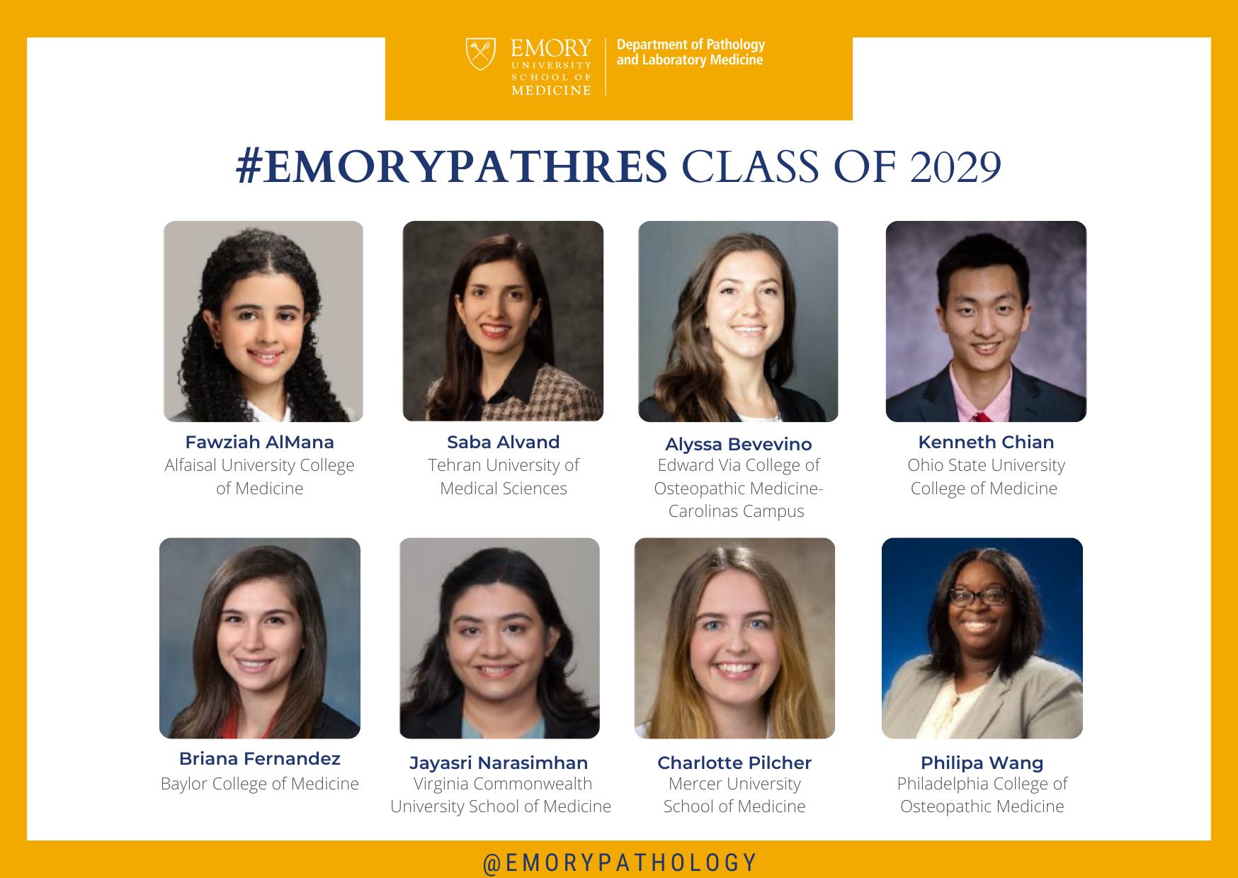 🎉 On behalf of Emory Pathology and #EmoryPathRes program, we extend a ...