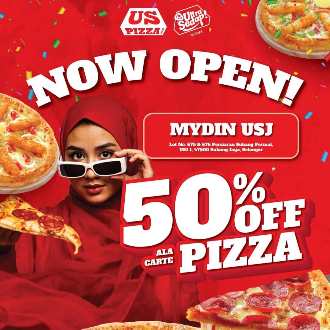 🎉 We are finally open at Mydin USJ! 🍕... - US Pizza Malaysia | Facebook