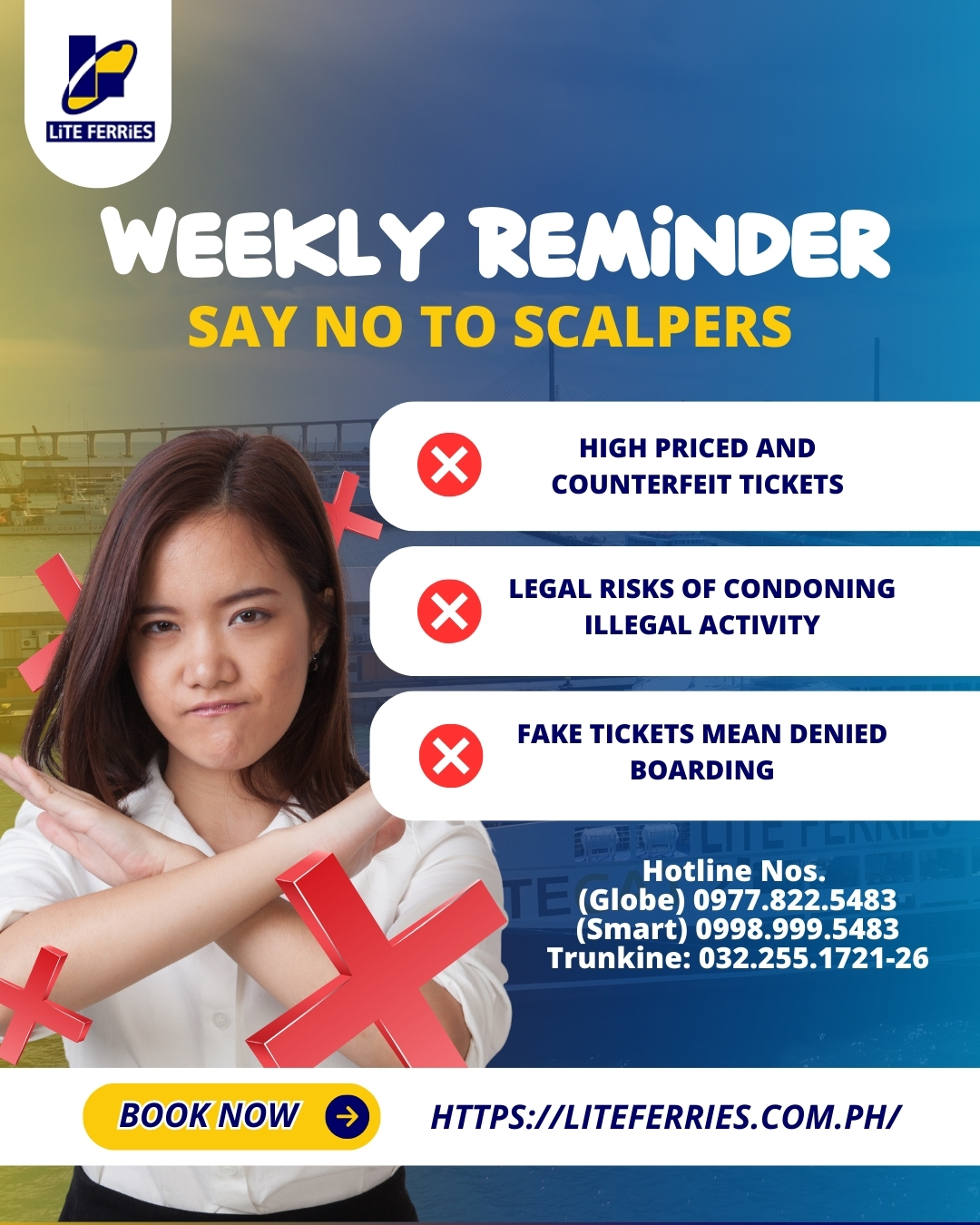Lite - 🚨Stay alert and avoid fixers! Get your Lite Ferries tickets only ...
